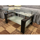 Стол журнальный SIGNAL LISA BASIC II прозрачный/венге